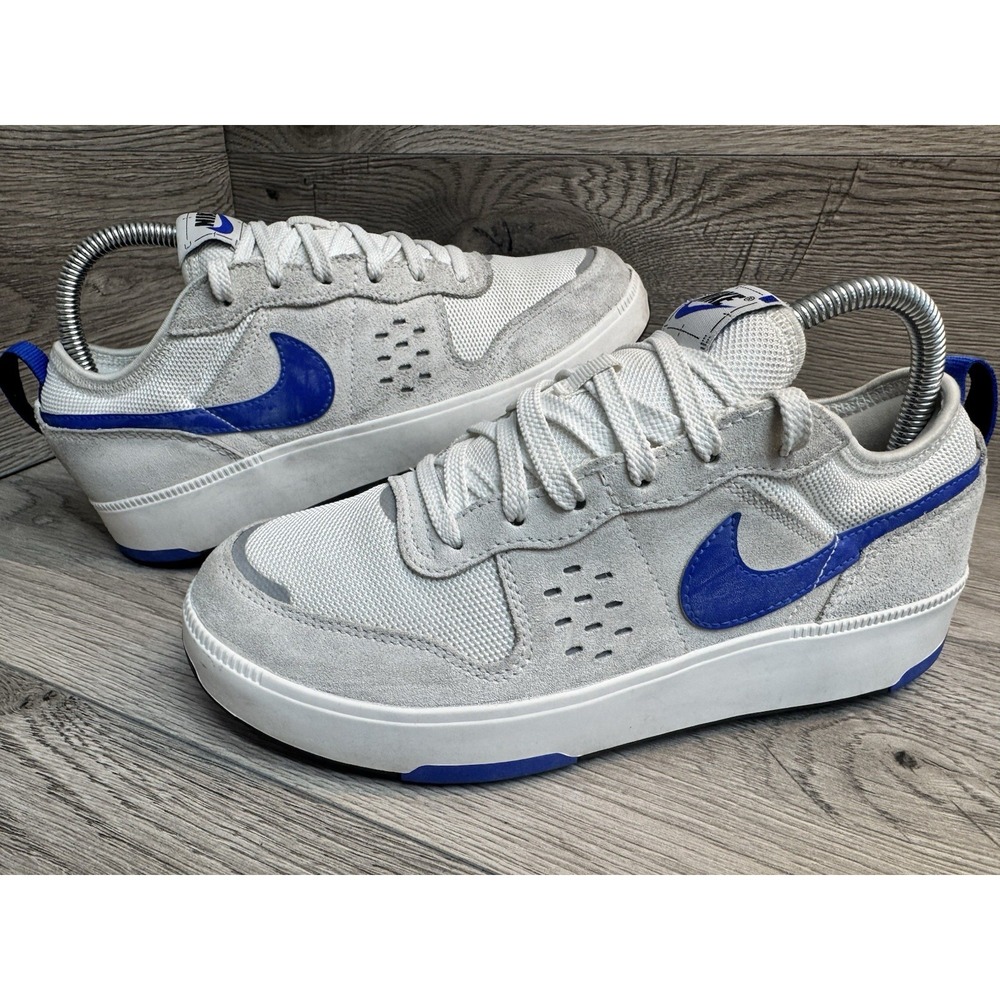 Nike Unisex Kids Size 5 Youth 6.5 women  Suede leather Sneakers Gray Blue Shoes